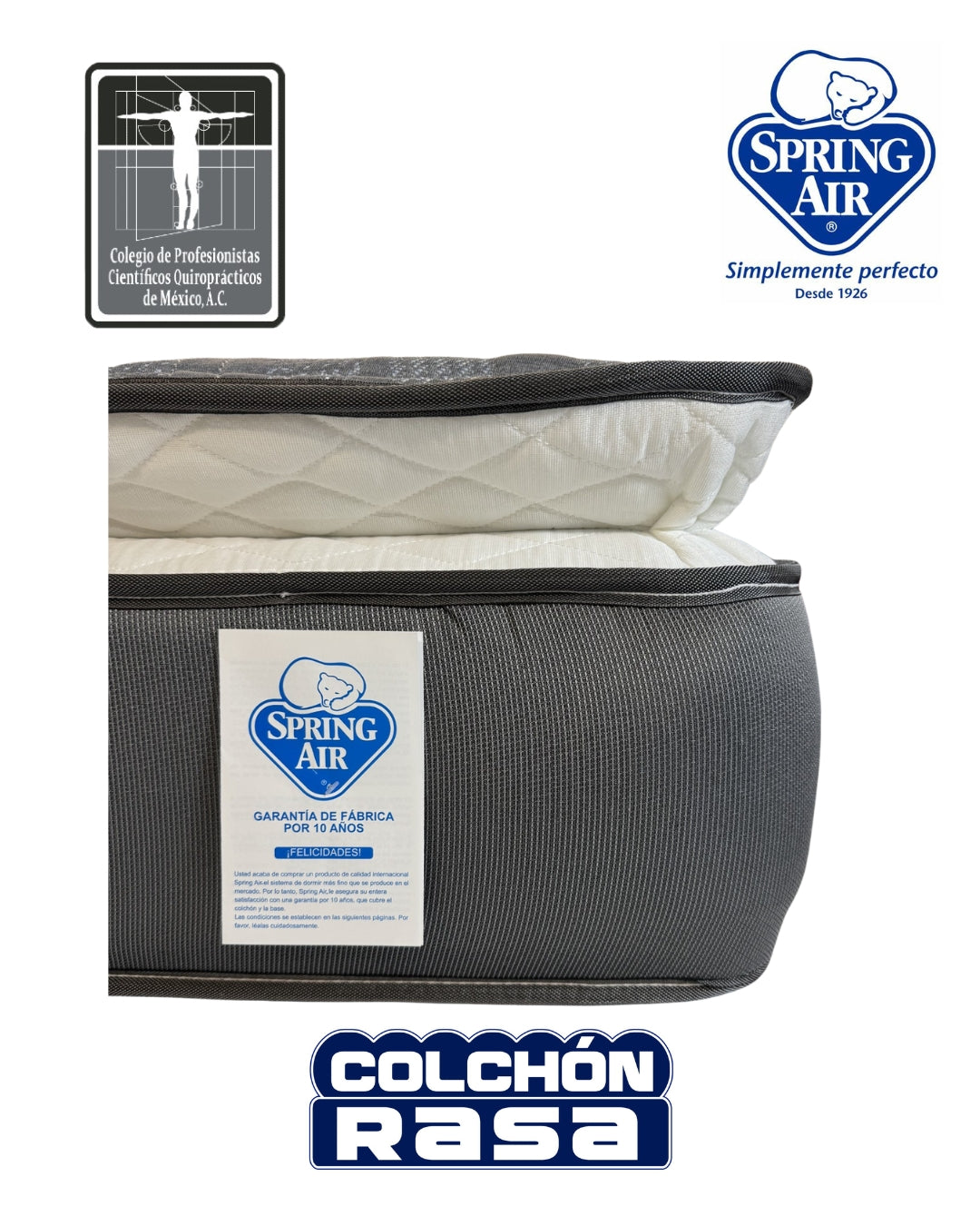 Colchón Aries Back support Uso Quiropractico.